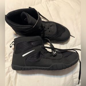 Boys Black High-Top Sneakers